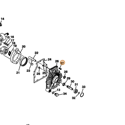 Grasshopper part 250296 — IPL diagram snippet (6x zoom, amber highlight)