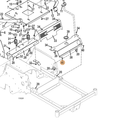 Grasshopper part 253178 — IPL diagram snippet (6x zoom, amber highlight)