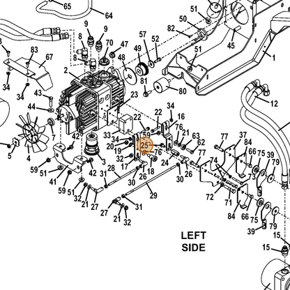 Grasshopper part 253185 — IPL diagram snippet (6x zoom, amber highlight)