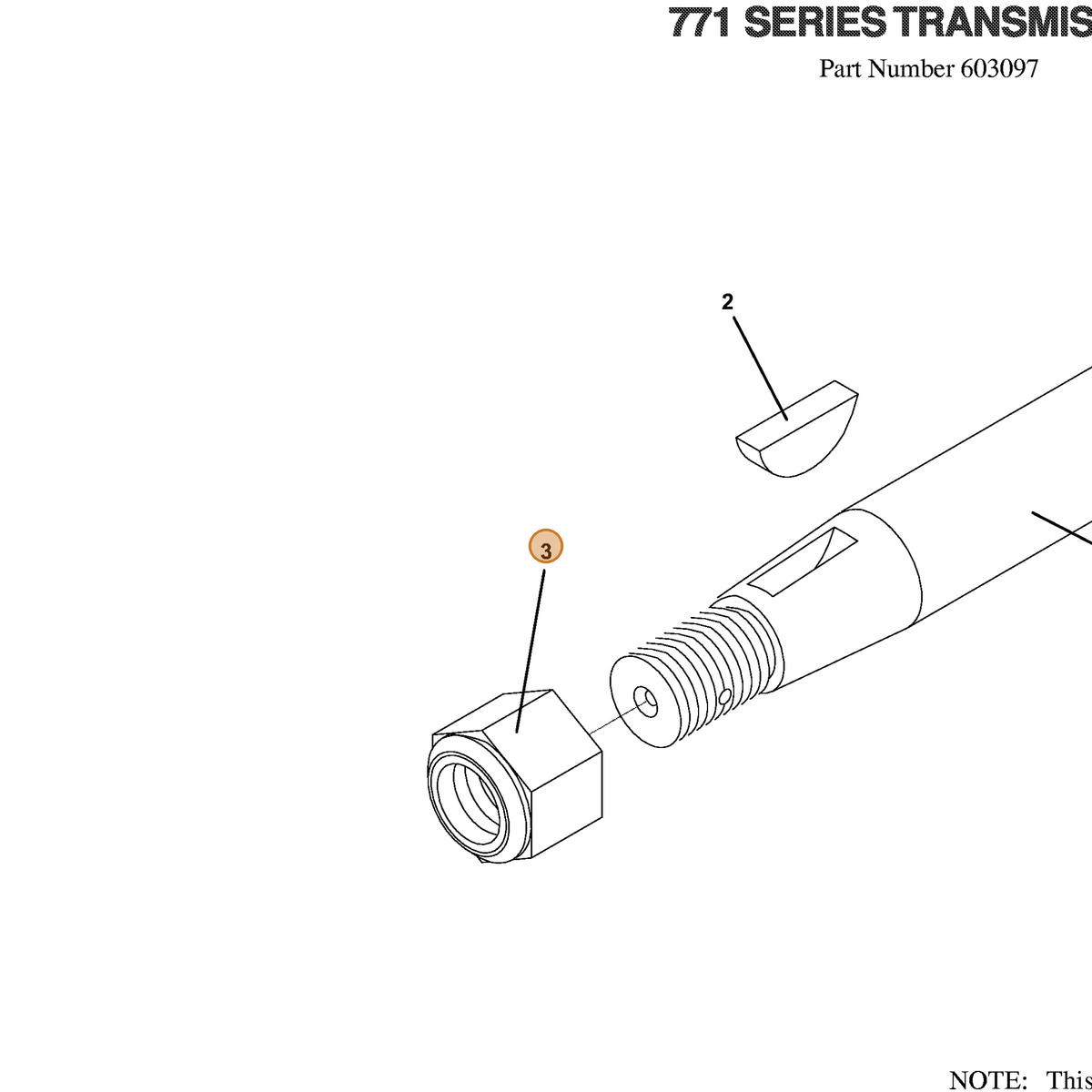 Grasshopper part 253501 — IPL diagram snippet (6x zoom, amber highlight)