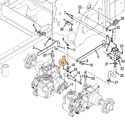 Grasshopper part 261236 — IPL diagram snippet (6x zoom, amber highlight)