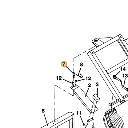 Grasshopper part 261660 — IPL diagram snippet (6x zoom, amber highlight)