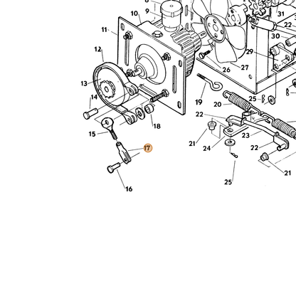 Grasshopper part 265538 — IPL diagram snippet (6x zoom, amber highlight)