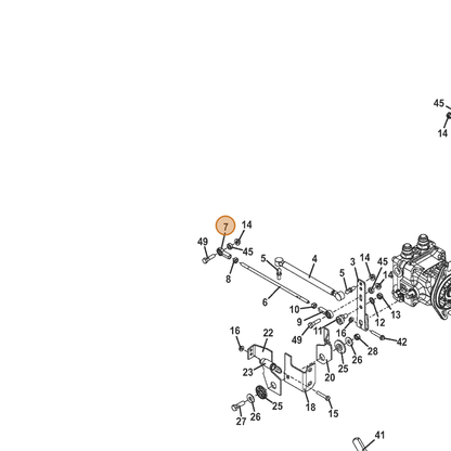 Grasshopper part 265650 — IPL diagram snippet (6x zoom, amber highlight)