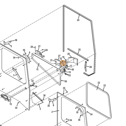 Grasshopper part 270822 — IPL diagram snippet (6x zoom, amber highlight)