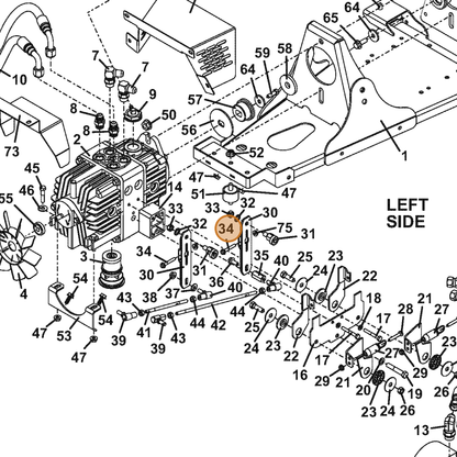 Grasshopper part 270832 — IPL diagram snippet (6x zoom, amber highlight)