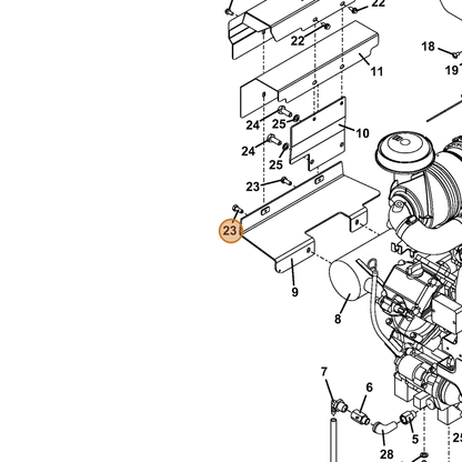 Grasshopper part 271021 — IPL diagram snippet (6x zoom, amber highlight)