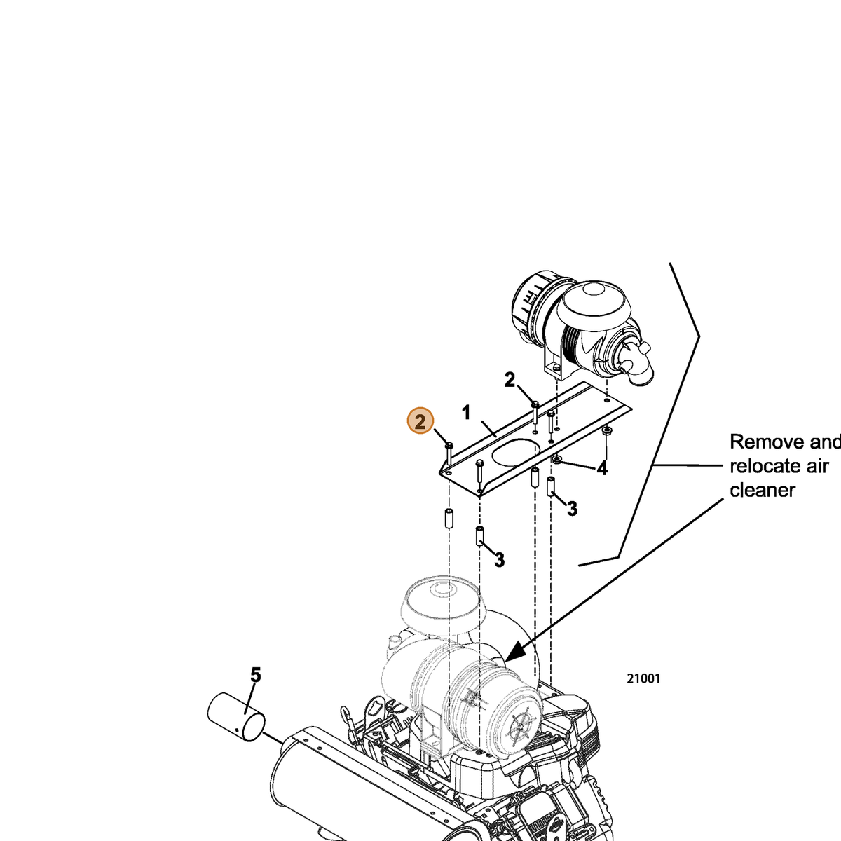 Grasshopper part 271060 — IPL diagram snippet (6x zoom, amber highlight)