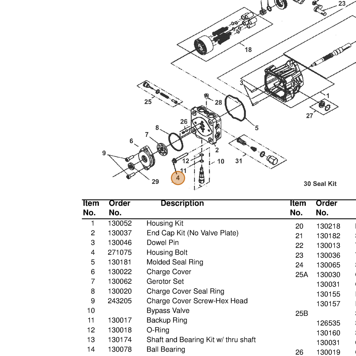Grasshopper part 271075 — IPL diagram snippet (6x zoom, amber highlight)