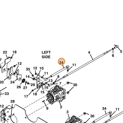 Grasshopper part 285031 — IPL diagram snippet (6x zoom, amber highlight)