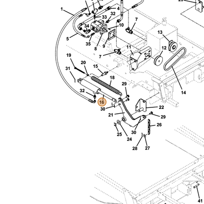 Grasshopper part 290096 — IPL diagram snippet (6x zoom, amber highlight)
