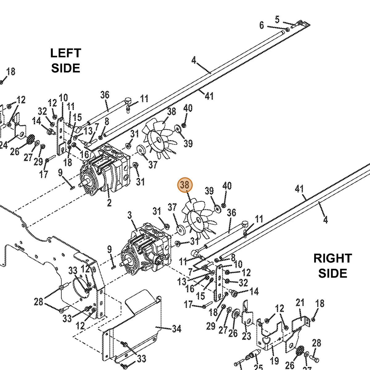 Grasshopper part 320857 — IPL diagram snippet (6x zoom, amber highlight)