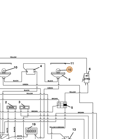 Grasshopper part 323642 — IPL diagram snippet (6x zoom, amber highlight)