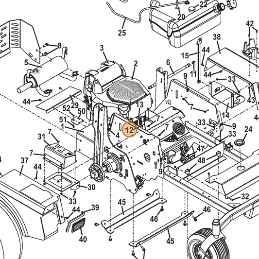 Grasshopper part 323655 — IPL diagram snippet (6x zoom, amber highlight)