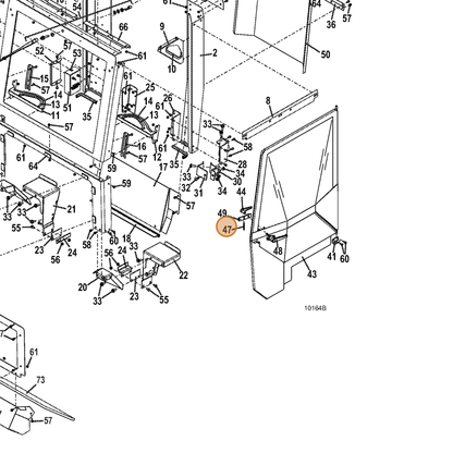 Grasshopper part 325441 — IPL diagram snippet (6x zoom, amber highlight)