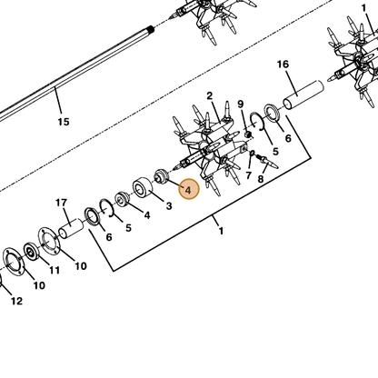 Grasshopper part 325615 — IPL diagram snippet (6x zoom, amber highlight)
