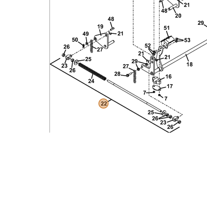 Grasshopper part 326108 — IPL diagram snippet (6x zoom, amber highlight)