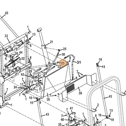 Grasshopper part 360011 — IPL diagram snippet (6x zoom, amber highlight)