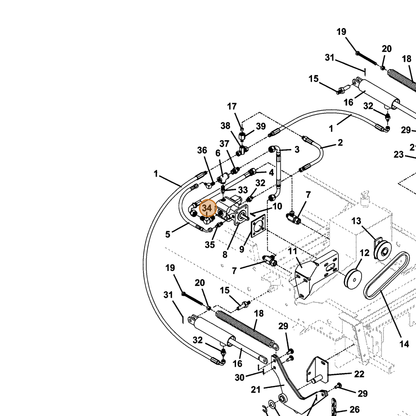 Grasshopper part 360060 — IPL diagram snippet (6x zoom, amber highlight)
