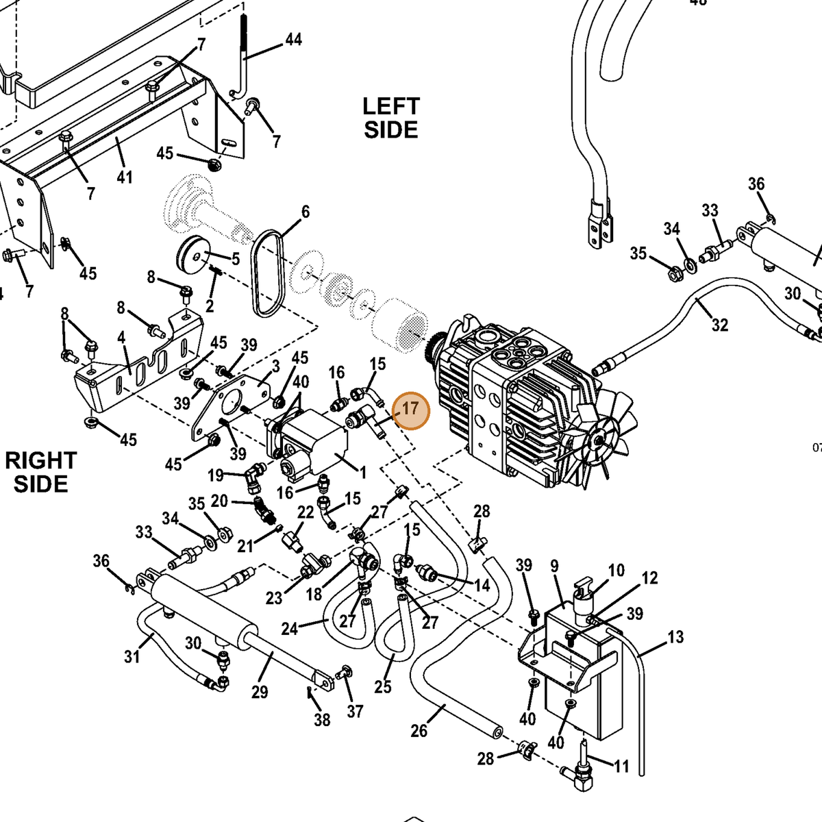 Grasshopper part 360082 — IPL diagram snippet (6x zoom, amber highlight)
