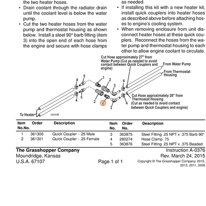 Grasshopper part 361300 — IPL diagram snippet (6x zoom, amber highlight)