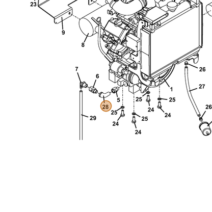Grasshopper part 363515 — IPL diagram snippet (6x zoom, amber highlight)