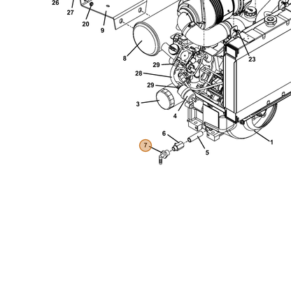 Grasshopper part 363855 — IPL diagram snippet (6x zoom, amber highlight)