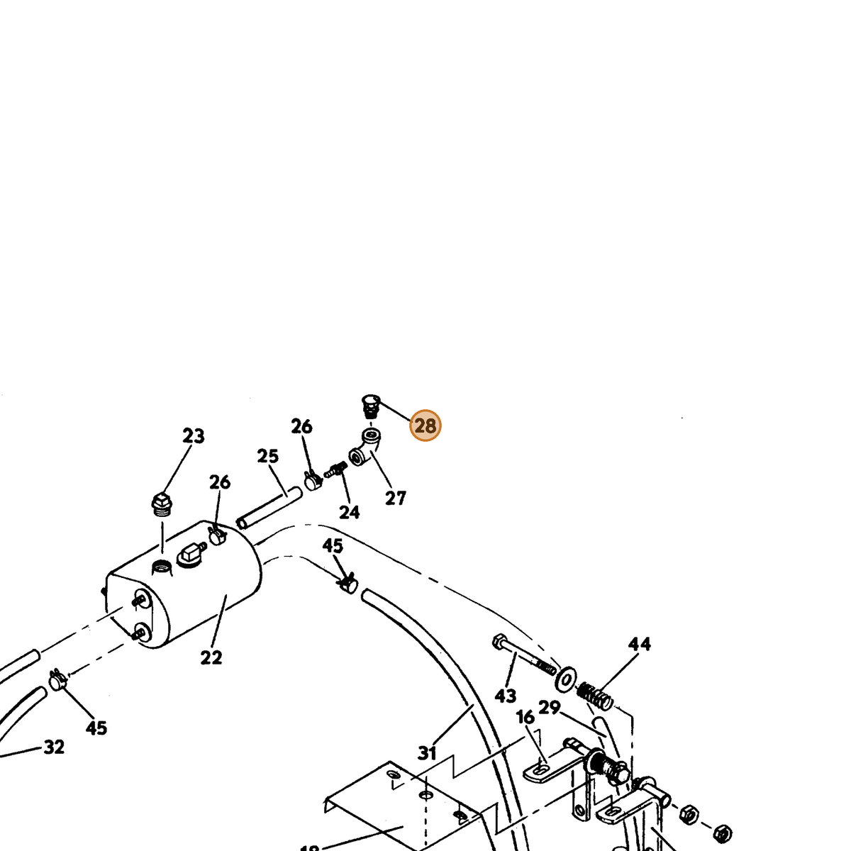Grasshopper part 365506 — IPL diagram snippet (6x zoom, amber highlight)