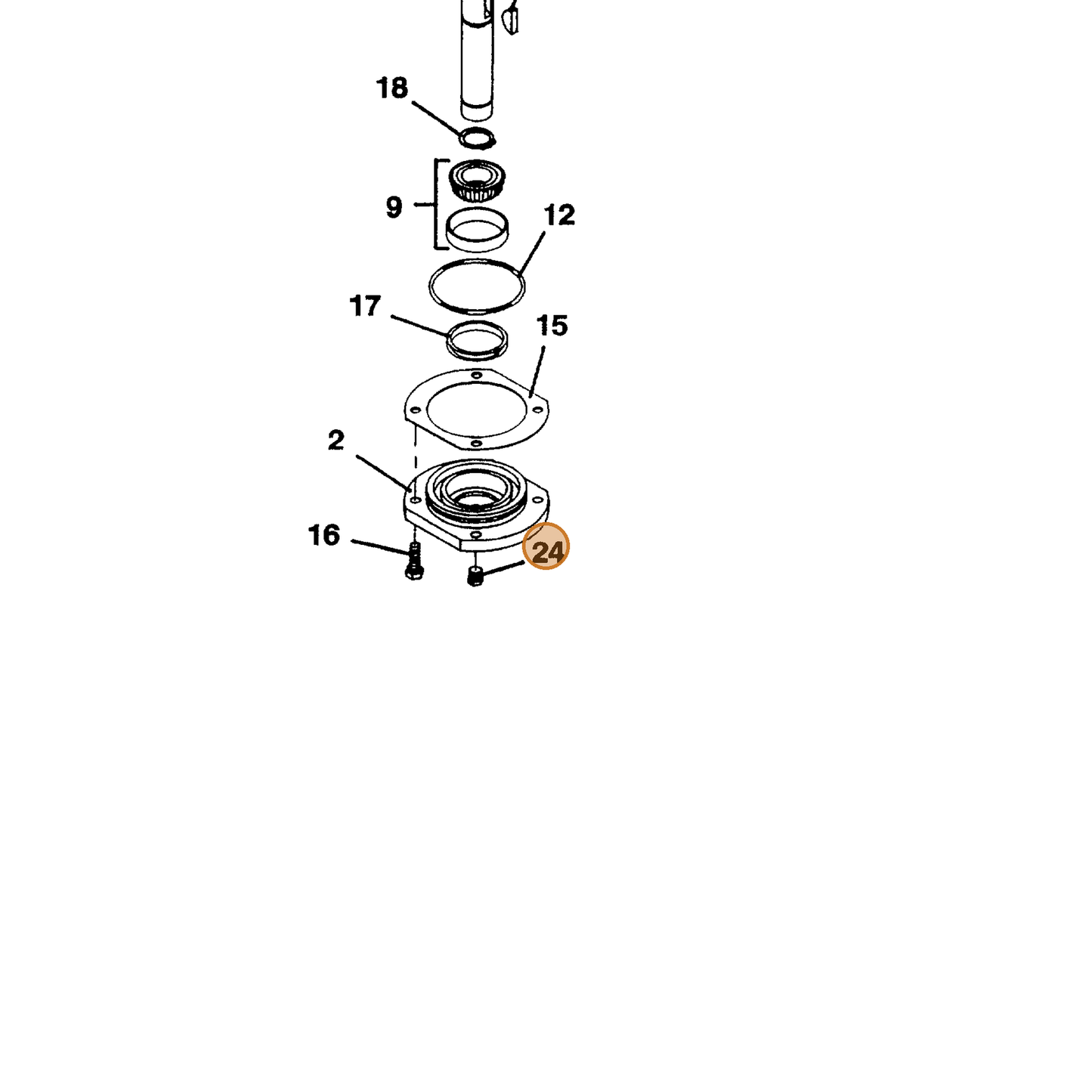 Grasshopper part 365507 — IPL diagram snippet (6x zoom, amber highlight)