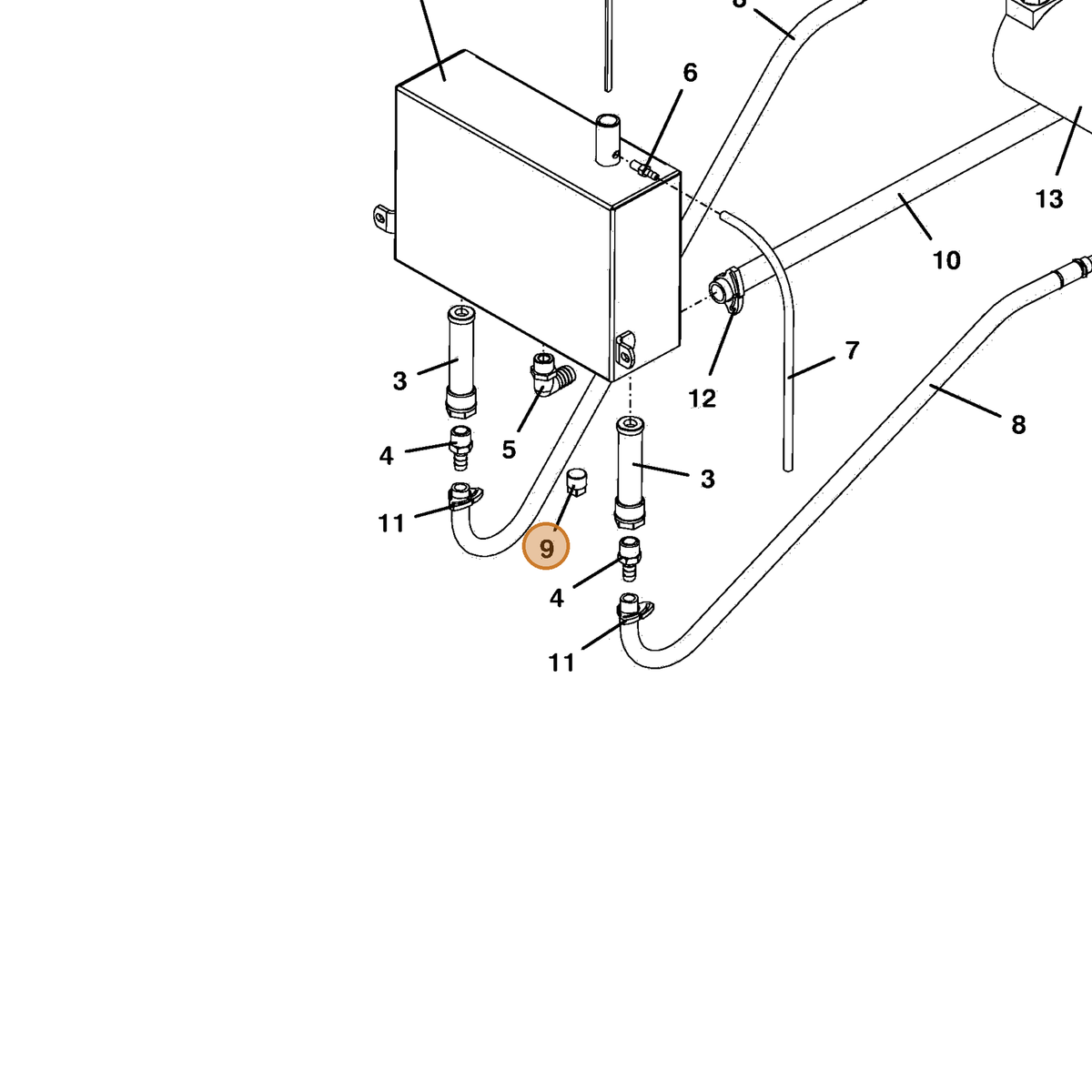 Grasshopper part 365520 — IPL diagram snippet (6x zoom, amber highlight)