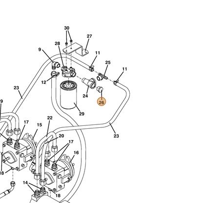 Grasshopper part 365527 — IPL diagram snippet (6x zoom, amber highlight)