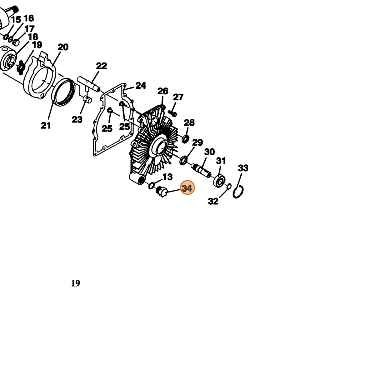 Grasshopper part 365528 — IPL diagram snippet (6x zoom, amber highlight)