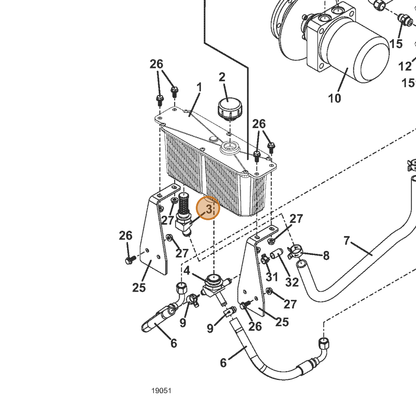 Grasshopper part 366571 — IPL diagram snippet (6x zoom, amber highlight)