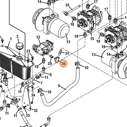 Grasshopper part 366810 — IPL diagram snippet (6x zoom, amber highlight)