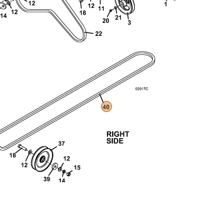 Grasshopper part 382085 — IPL diagram snippet (6x zoom, amber highlight)