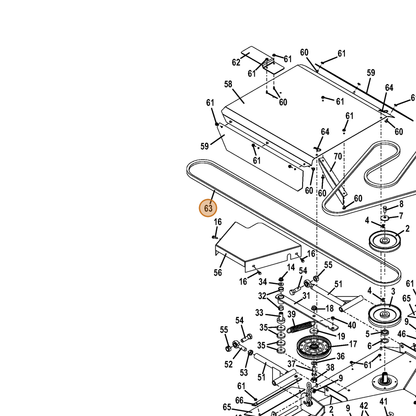 Grasshopper part 382087 — IPL diagram snippet (6x zoom, amber highlight)