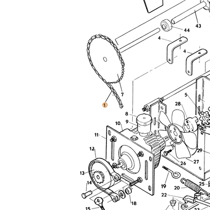Grasshopper part 385255 — IPL diagram snippet (6x zoom, amber highlight)