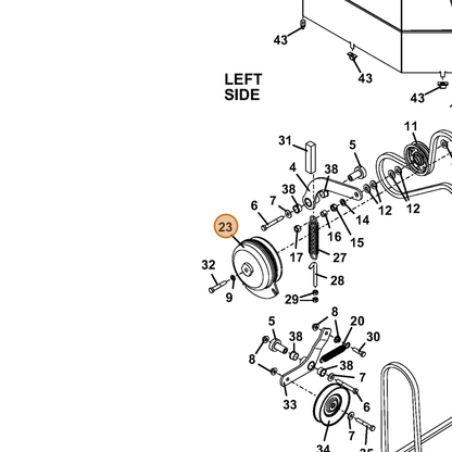 Grasshopper part 388740 — IPL diagram snippet (6x zoom, amber highlight)