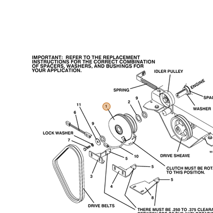 Grasshopper part 388864 — IPL diagram snippet (6x zoom, amber highlight)