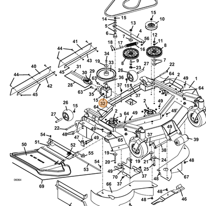 Grasshopper part 390025 — IPL diagram snippet (6x zoom, amber highlight)