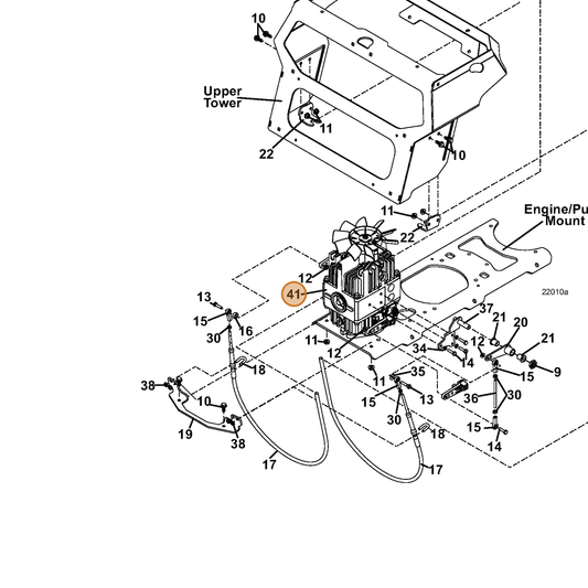 Grasshopper part 391472 — IPL diagram snippet (6x zoom, amber highlight)