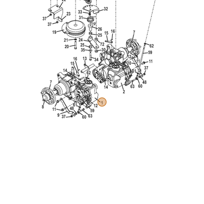 Grasshopper part 391503 — IPL diagram snippet (6x zoom, amber highlight)
