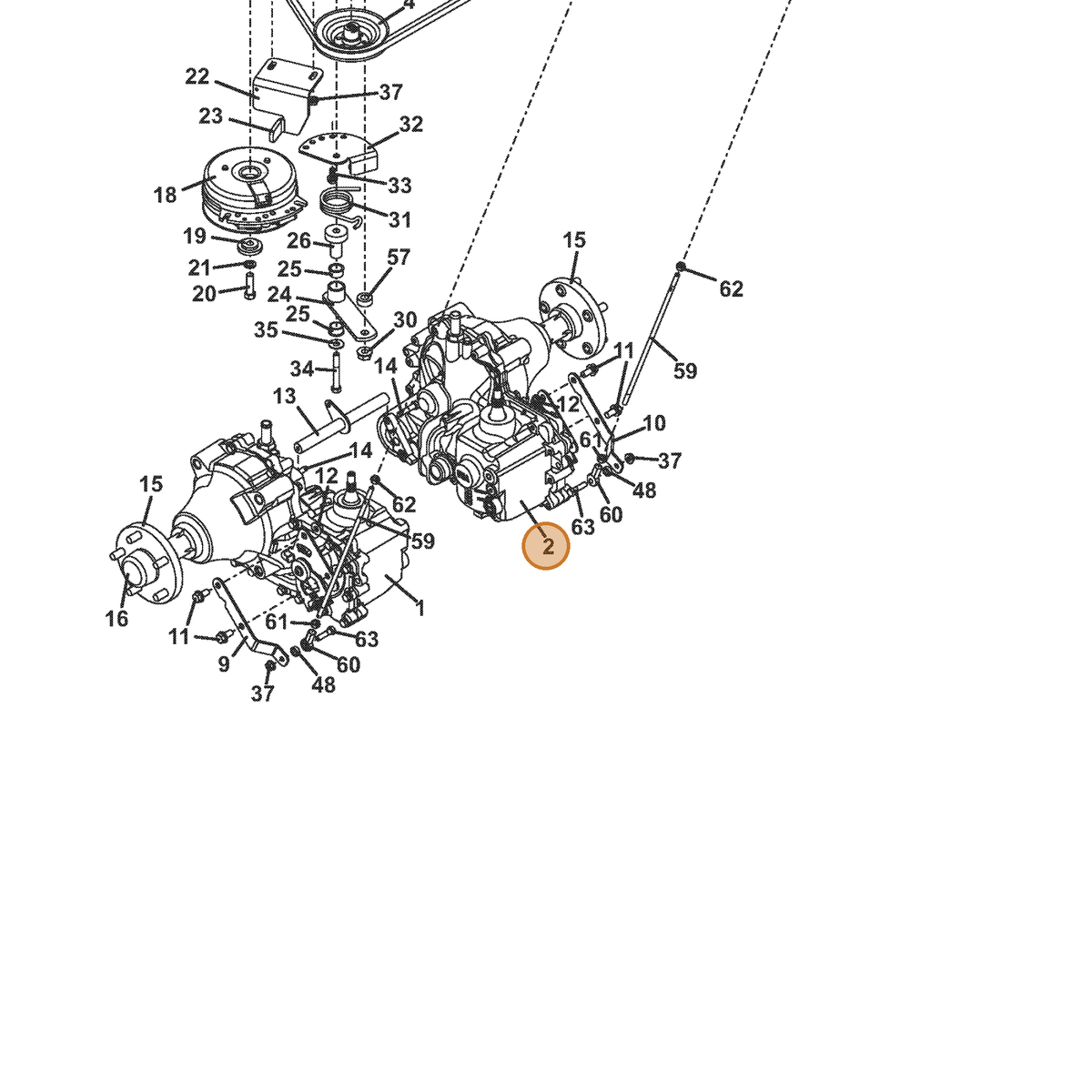 Grasshopper part 391506 — IPL diagram snippet (6x zoom, amber highlight)