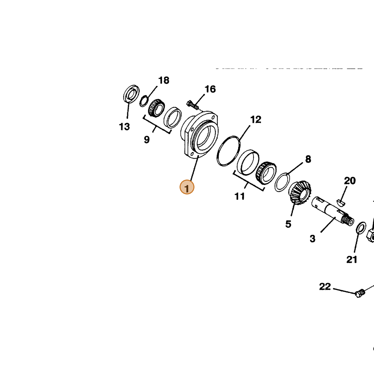 Grasshopper part 392050 — IPL diagram snippet (6x zoom, amber highlight)