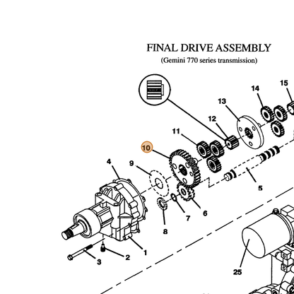 Grasshopper part 392801 — IPL diagram snippet (6x zoom, amber highlight)
