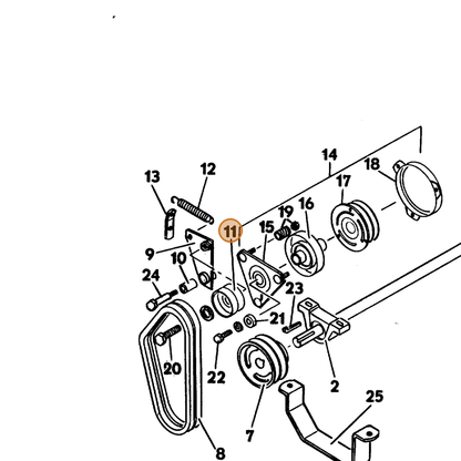 Grasshopper part 393175 — IPL diagram snippet (6x zoom, amber highlight)