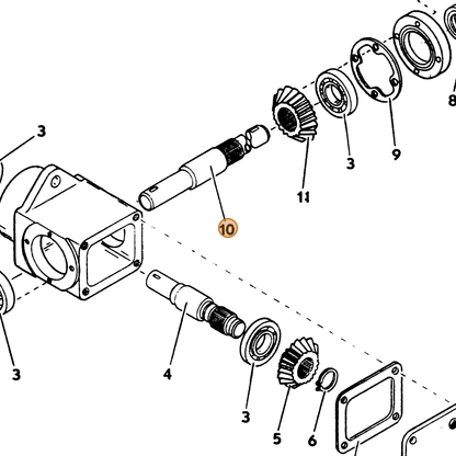 Grasshopper part 393518 — IPL diagram snippet (6x zoom, amber highlight)