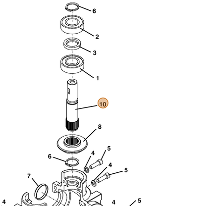Grasshopper part 393530 — IPL diagram snippet (6x zoom, amber highlight)