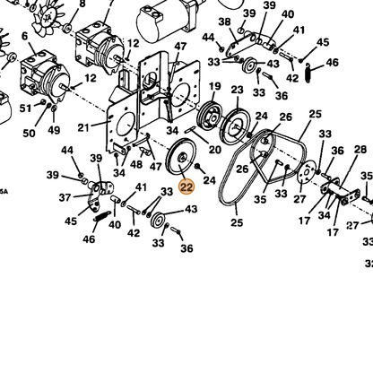 Grasshopper part 415024 — IPL diagram snippet (6x zoom, amber highlight)