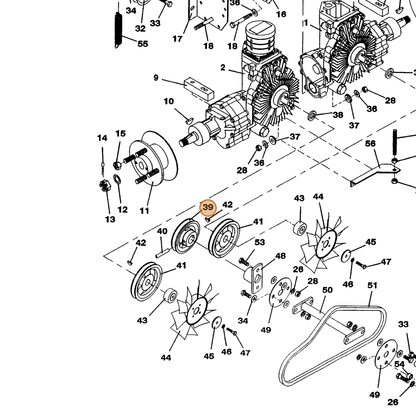 Grasshopper part 415535 — IPL diagram snippet (6x zoom, amber highlight)